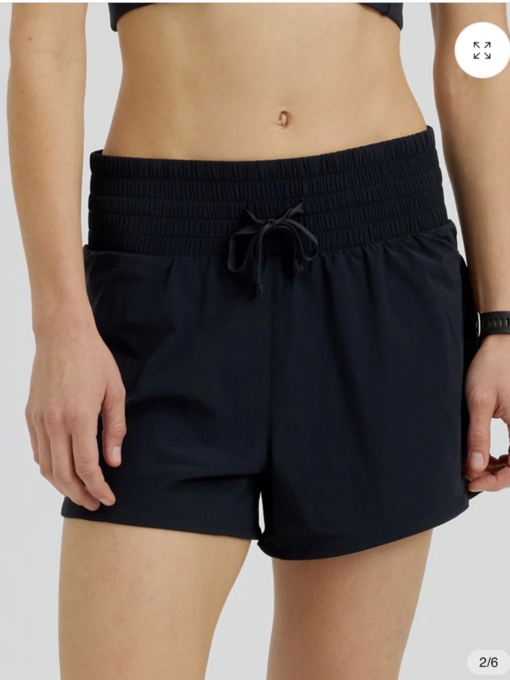 Pruzan black marathon shorts M